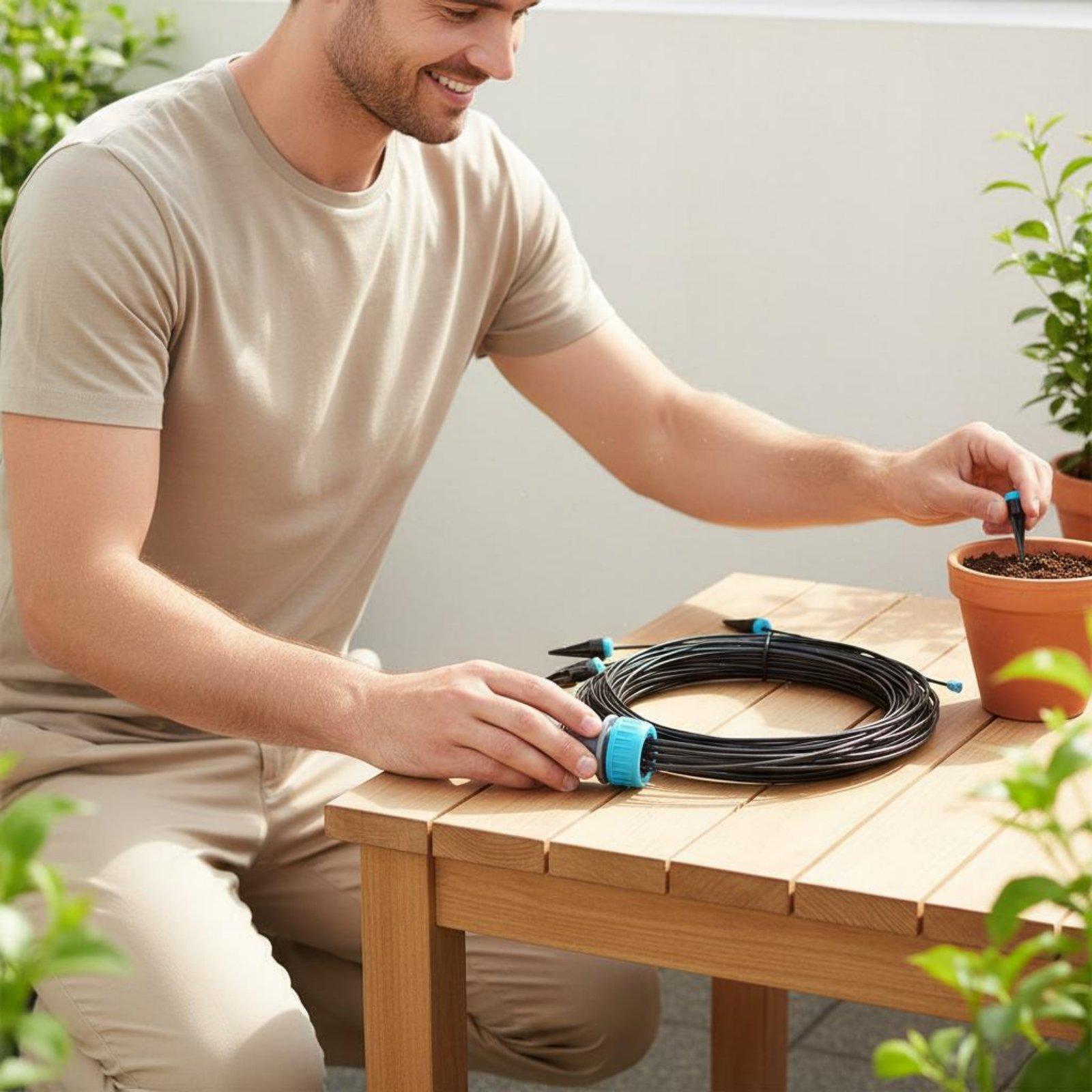 10-Head Drip Irrigation Kit Ad - Automatic Watering 评论和价格