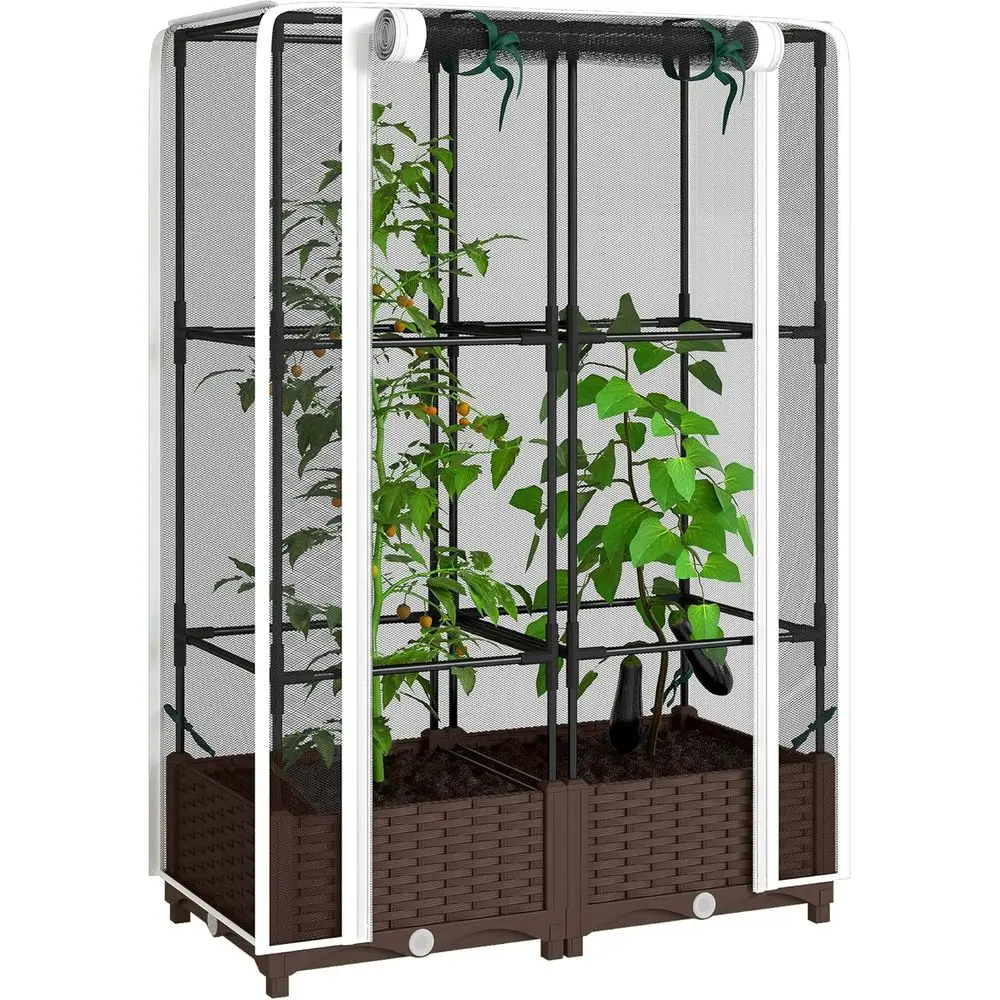 Elevated Garden Bed with Trell - Self Watering Planter 评论和价格